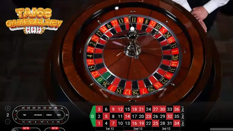 Các cửa cược trong Roulette tại 68 game bài