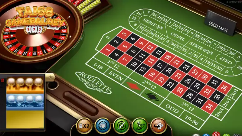 Chơi Roulette 68 game bài - Đừng cược cùng lúc nhiều cửa