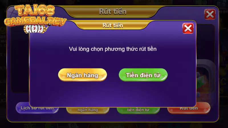 Hướng dẫn cách rút tiền tại 68 Game Bài đơn giản nhất